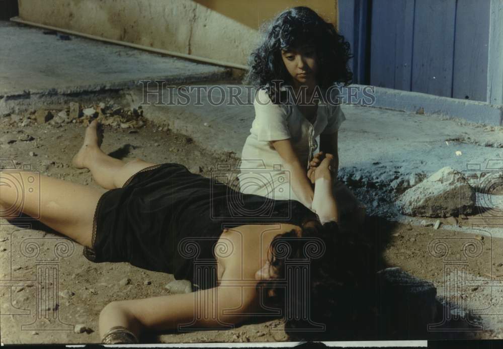 1983 Press Photo Scene From "Rembetiko", Playing in Galveston, Texas - Historic Images