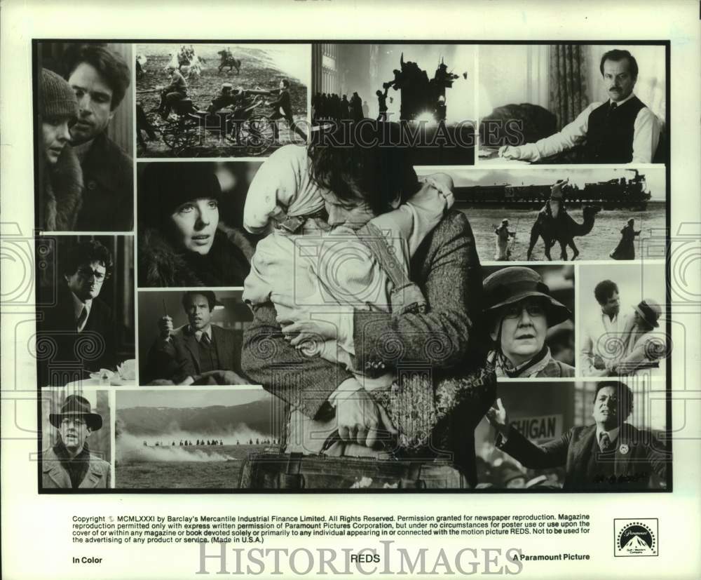 1981 Press Photo Scenes from movie &quot;Reds&quot; - Best Picture of the Year - Historic Images