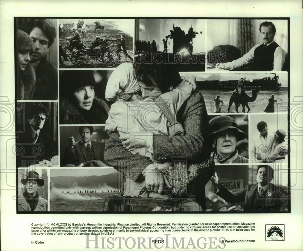 1981 Press Photo Scenes from movie "Reds" - Best Picture of the Year - Historic Images