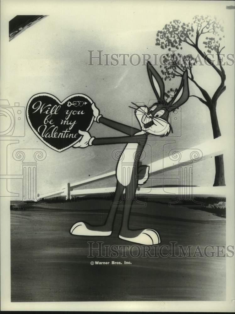 1981 Press Photo Scene from "Bugs Bunny's Valentine" animated special - Historic Images