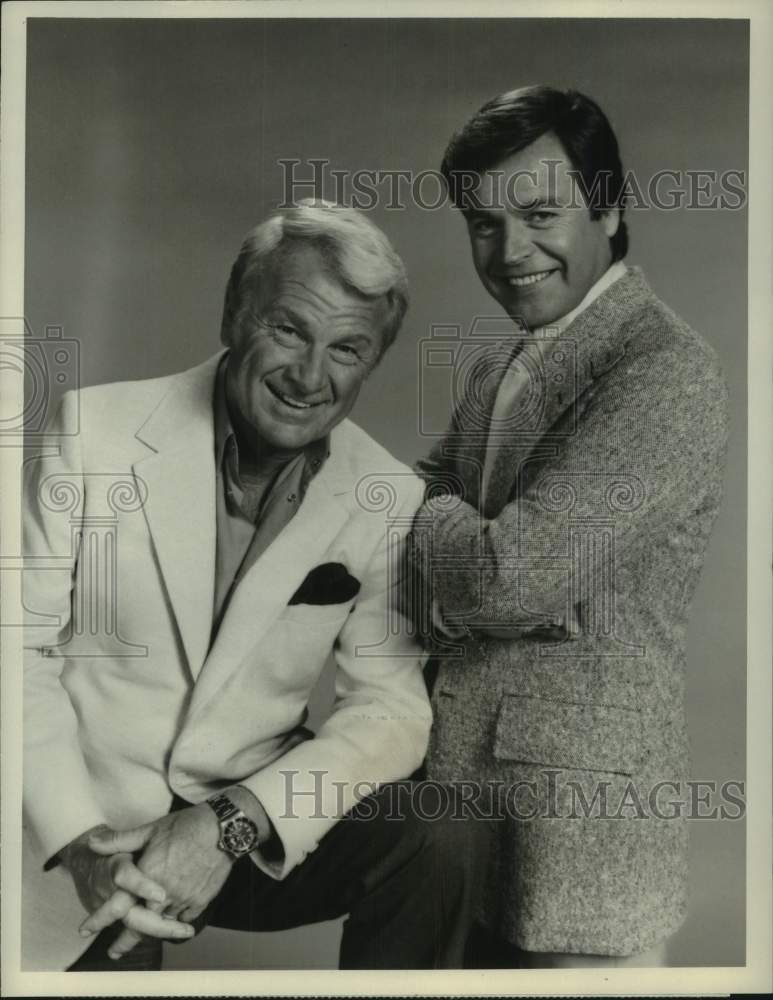 1975 Press Photo Eddie Albert and Robert Wagner co-star in "Switch!" - Historic Images