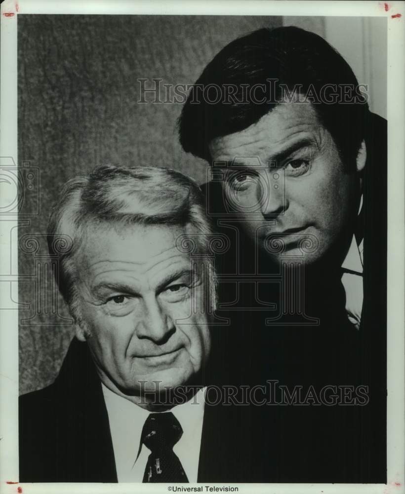 1975 Press Photo Robert Wagner and Eddie Albert star in the series &quot;Switch&quot; - Historic Images