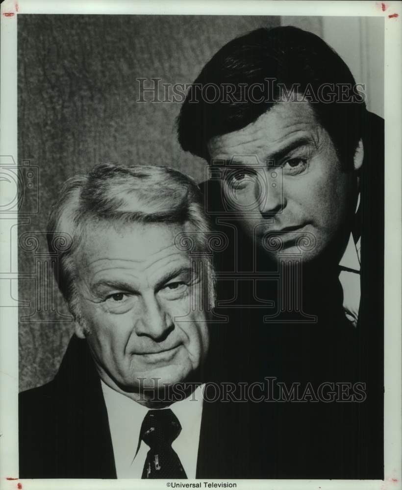 1975 Press Photo Robert Wagner and Eddie Albert star in the series "Switch" - Historic Images