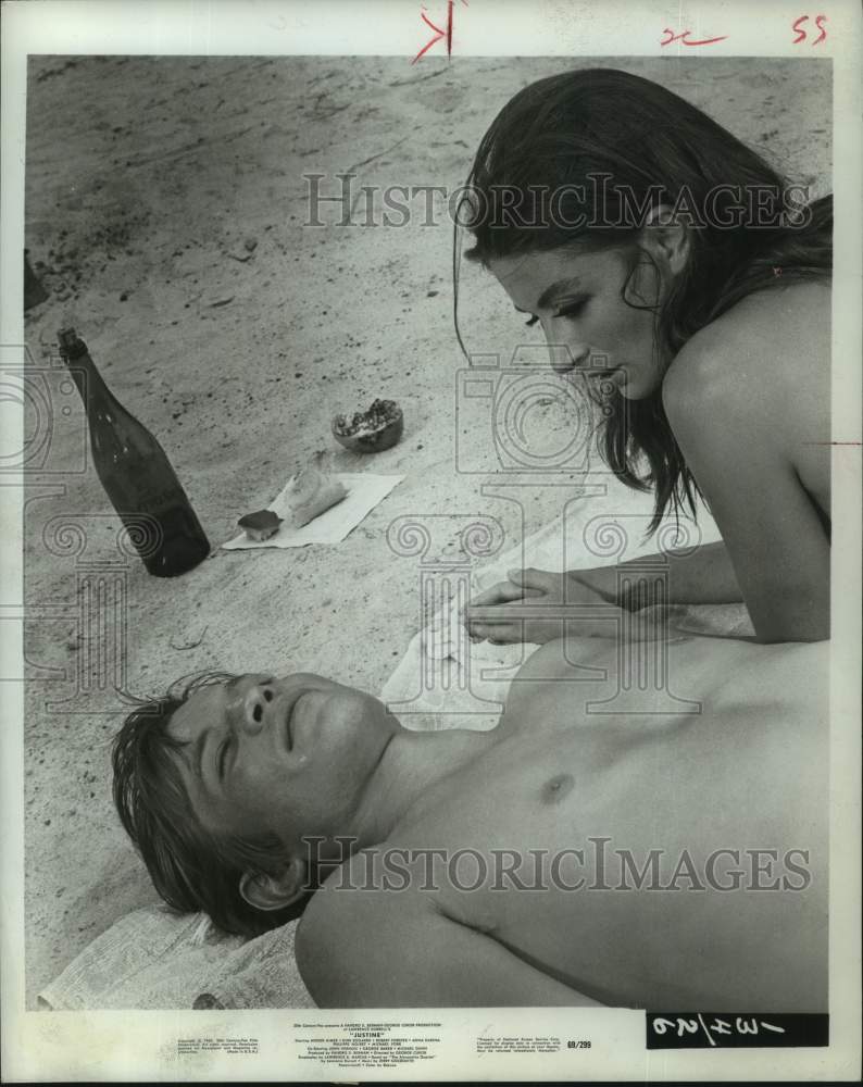 1969 Actress Anouk Aimee in &quot;Justine&quot; Movie Scene-Historic Images