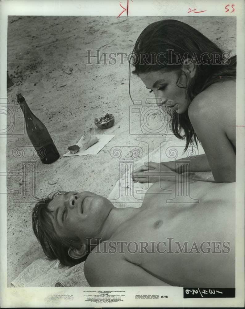 1969 Actress Anouk Aimee in "Justine" Movie Scene-Historic Images