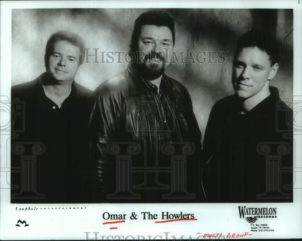 1997 Press Photo Music Group "Omar & The Howlers" - Historic Images