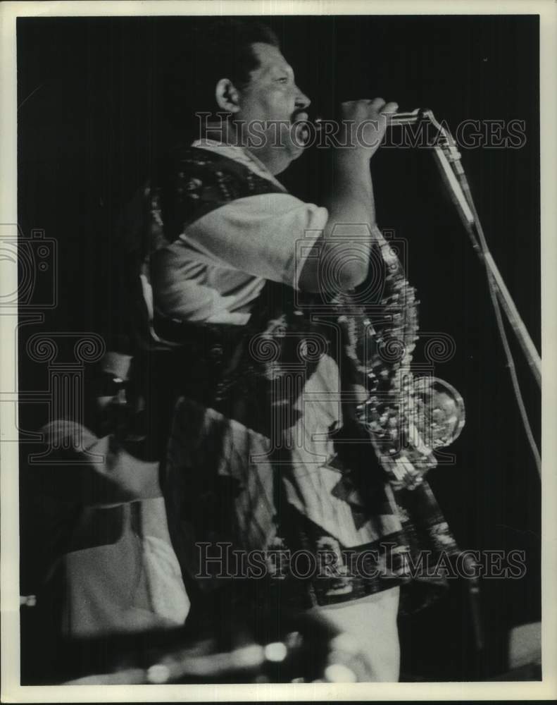 1972 Press Photo Musician Nat &quot;Cannonball&quot; Adderley - Historic Images