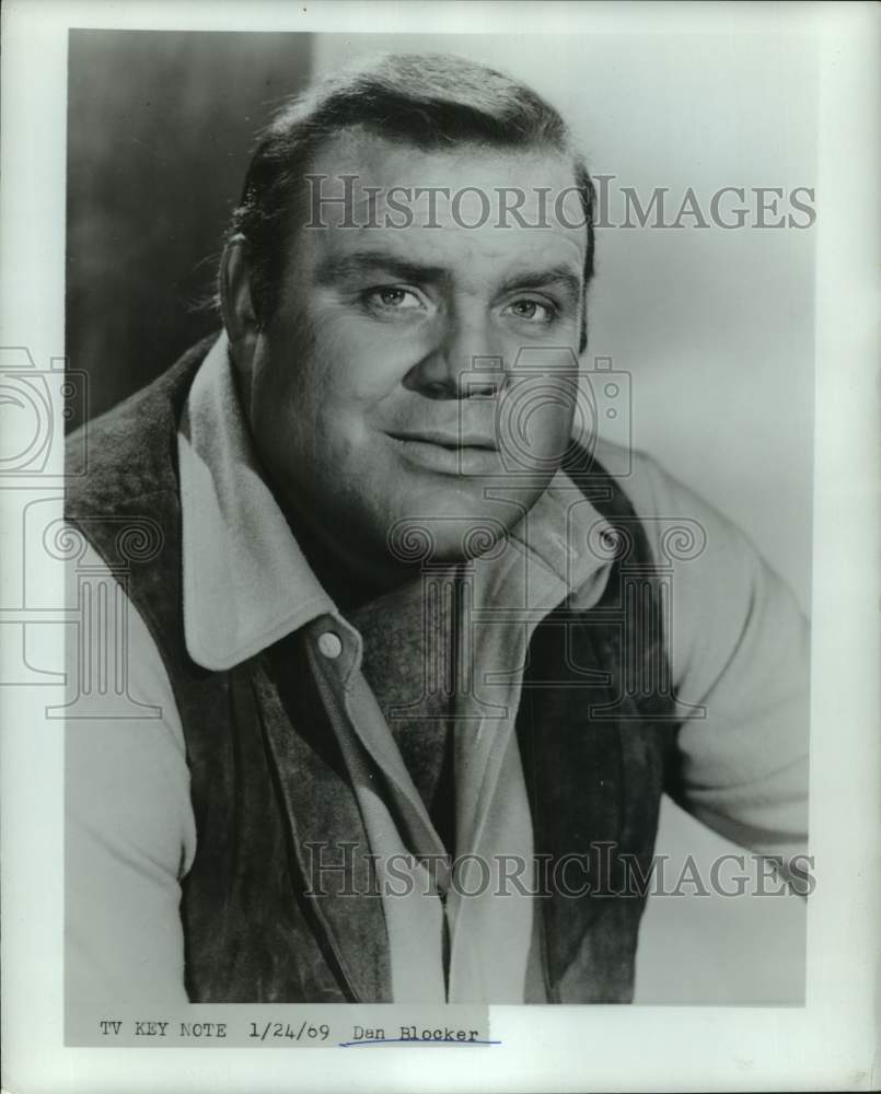 1969 Press Photo Actor Dan Blocker - Historic Images