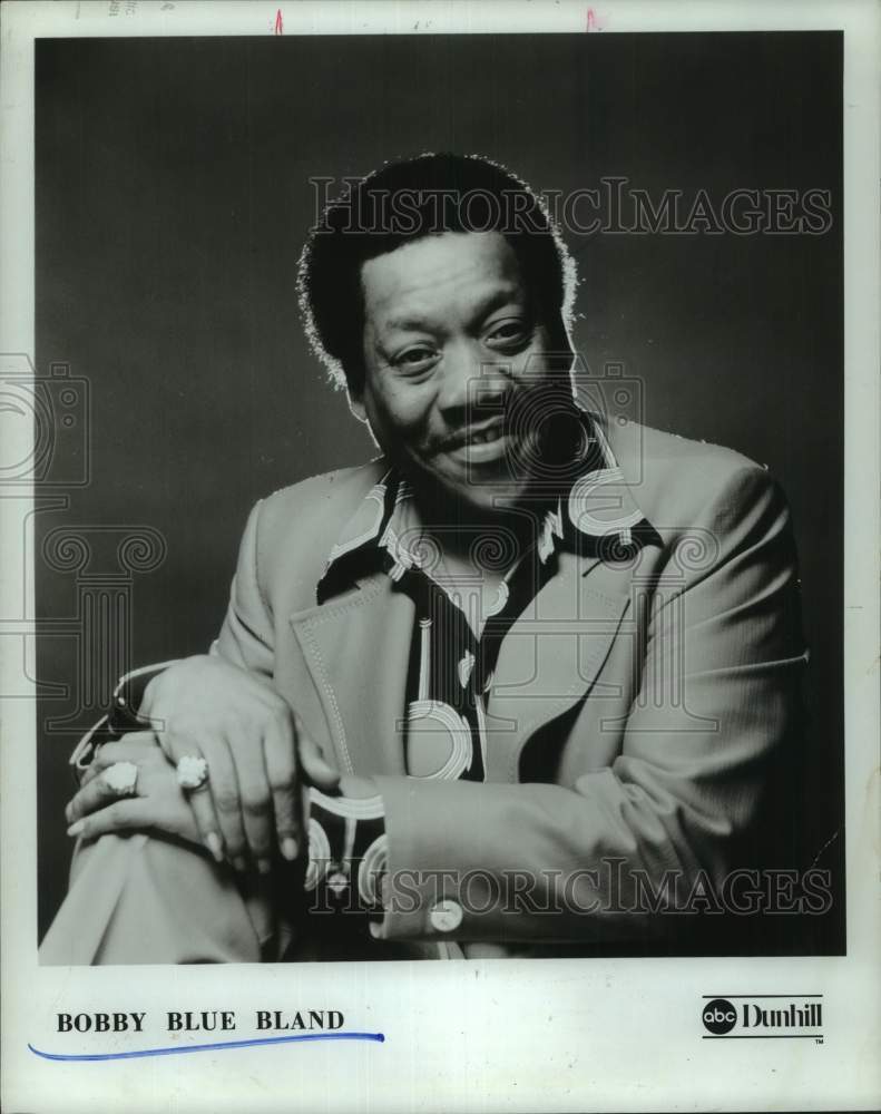 1975 Press Photo Entertainer Bobby "Blue" Bland - Historic Images