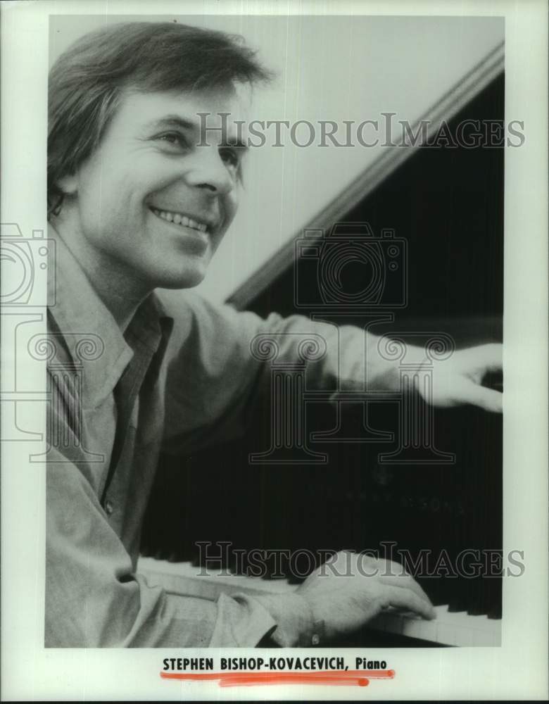 1984 Press Photo Pianist Stephen Bishop - Kovacevich - hcp17513 - Historic Images