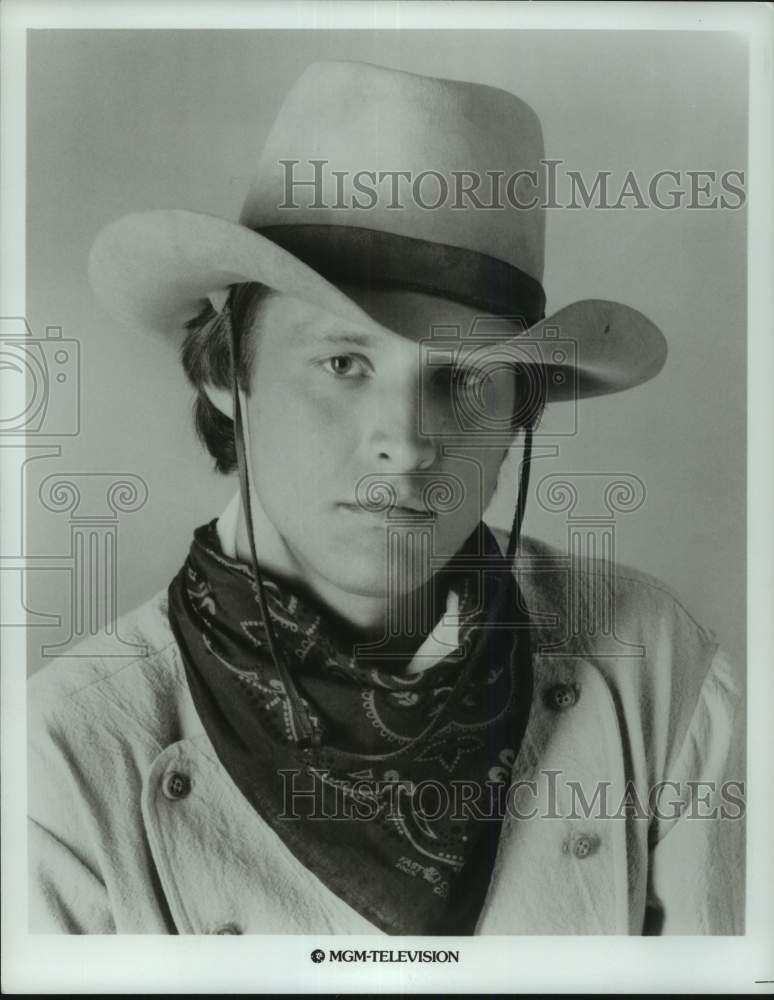 1979 Press Photo Actor Bruce Boxleitner wears a cowboy hat - Historic Images
