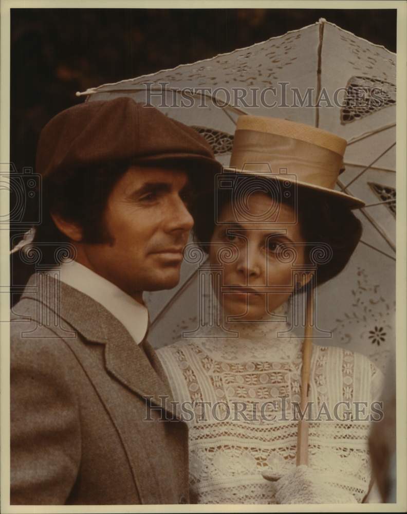 1978 Press Photo Actors David Birney and Barbara Parkins. - Historic Images