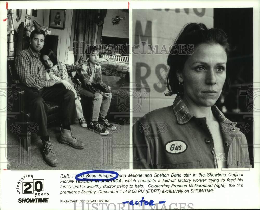 1996 Beau Bridges stars in Showtime's "Hidden In America" - Historic Images