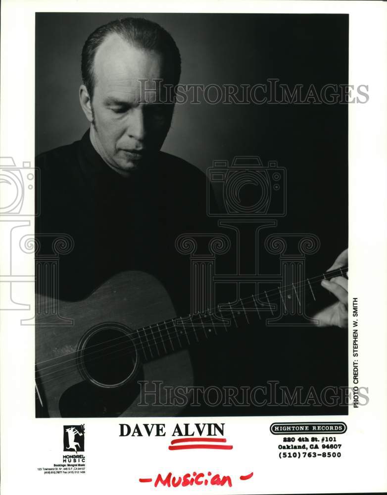 1998 Press Photo Musician Dave Alvin - Historic Images