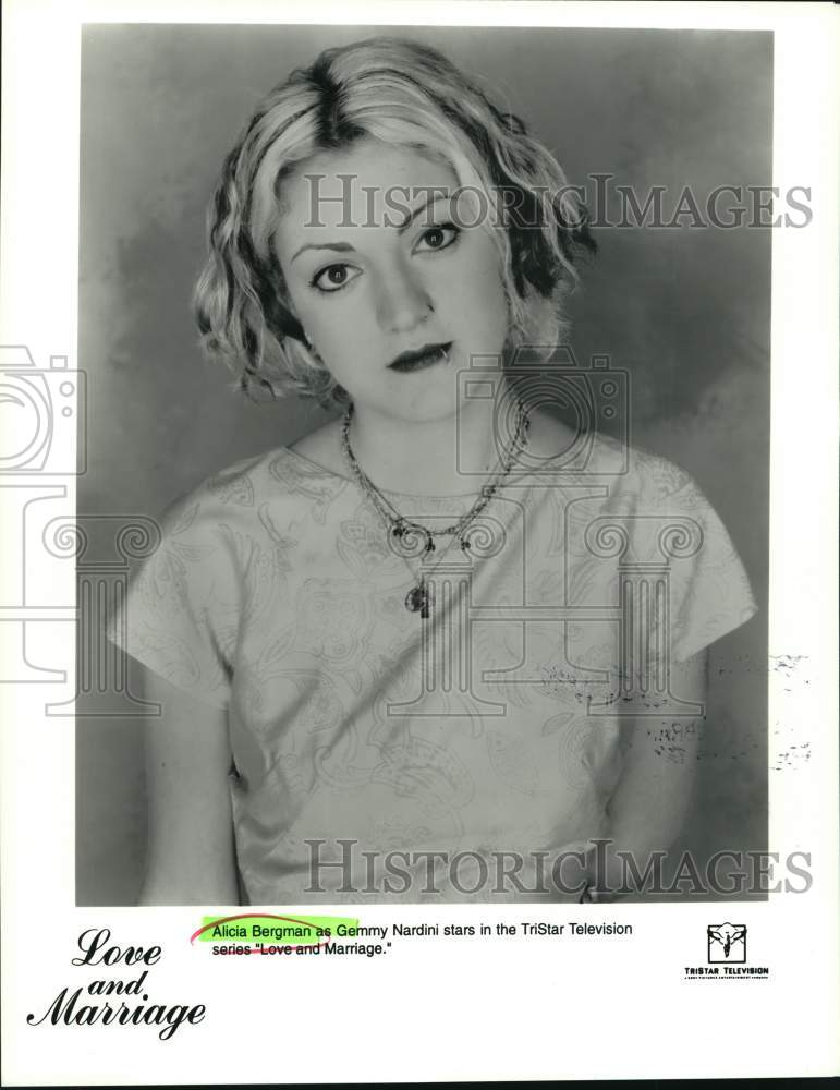 1997 Press Photo Actress Alicia Bergman of "Love and Marriage" - Historic Images
