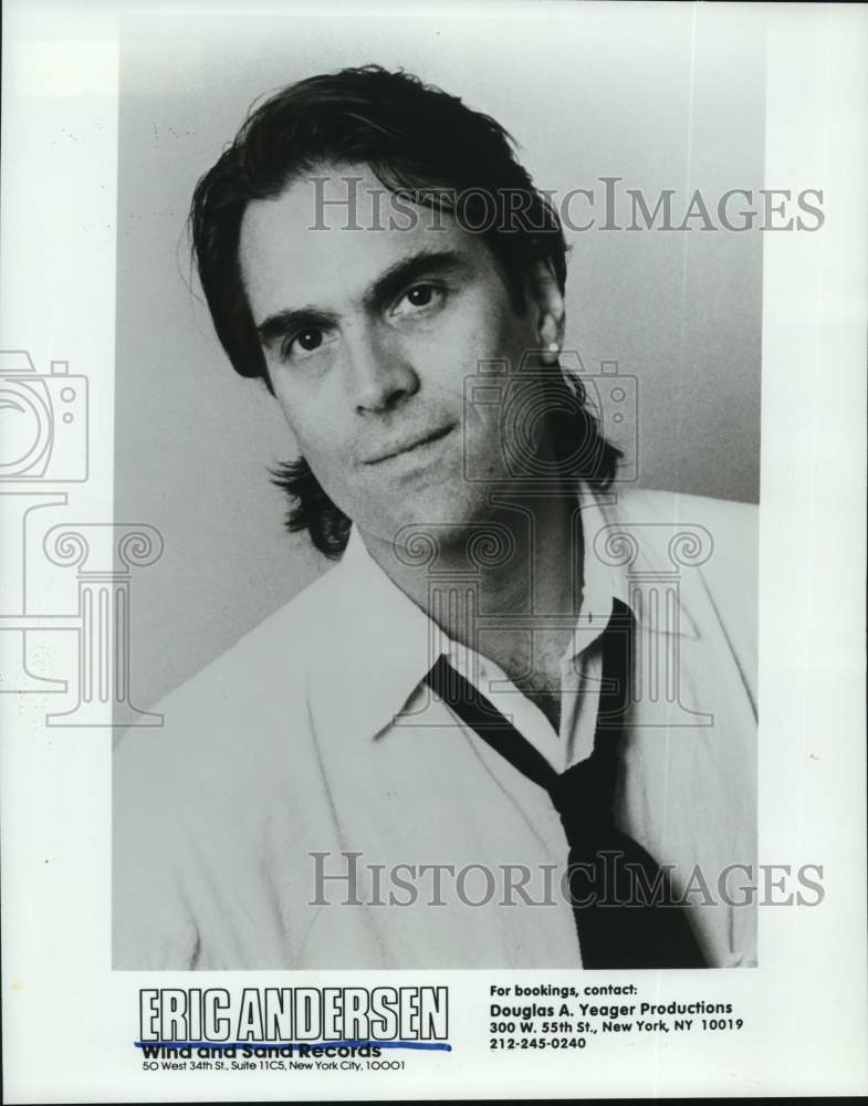 1986 Press Photo Musician Eric Andersen - Historic Images