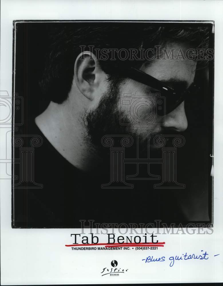 1995 Press Photo Blues Guitarist Tab Benoit - Historic Images