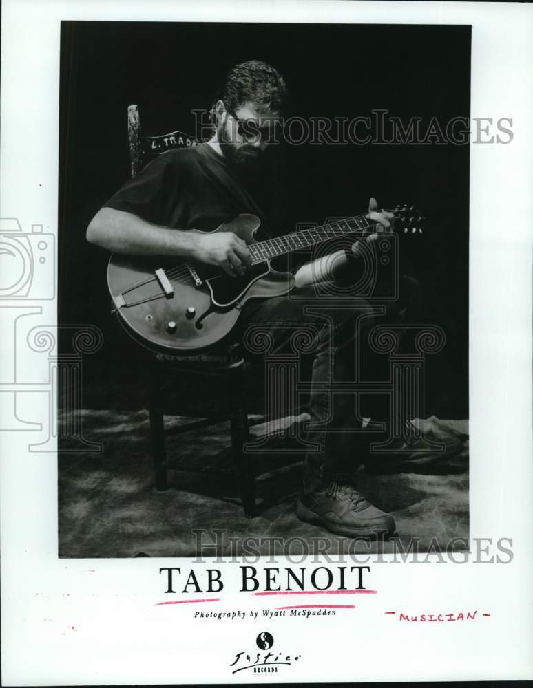 1996 Press Photo Musician Tab Benoit - Historic Images