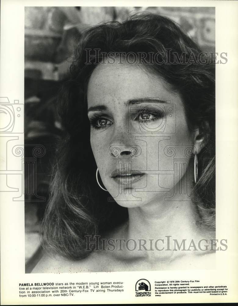 1978 Press Photo Actress Pamela Bellwood stars in &quot;W.E.B.&quot; series - Historic Images