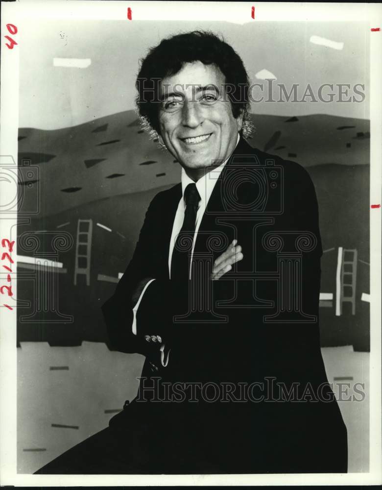 1984 Press Photo Singer Tony Bennett - Historic Images