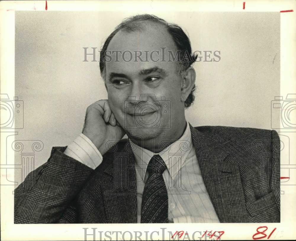 1981 Press Photo Playwright Alan Ayckbourn - Historic Images