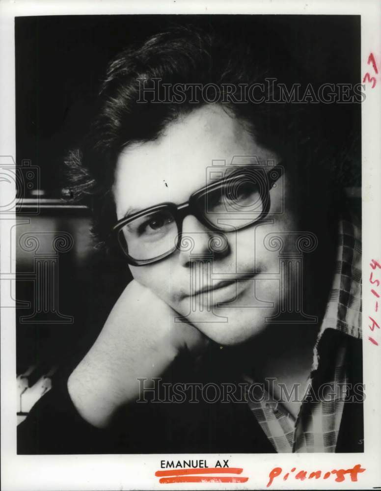 1985 Press Photo Pianist Emanuel Ax - Historic Images