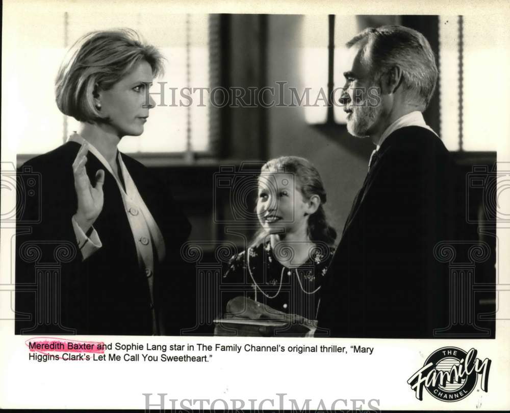 1997 Press Photo Scene From &quot;Mary Higgins Clark&#39;s Let Me Call You Sweetheart&quot; - Historic Images