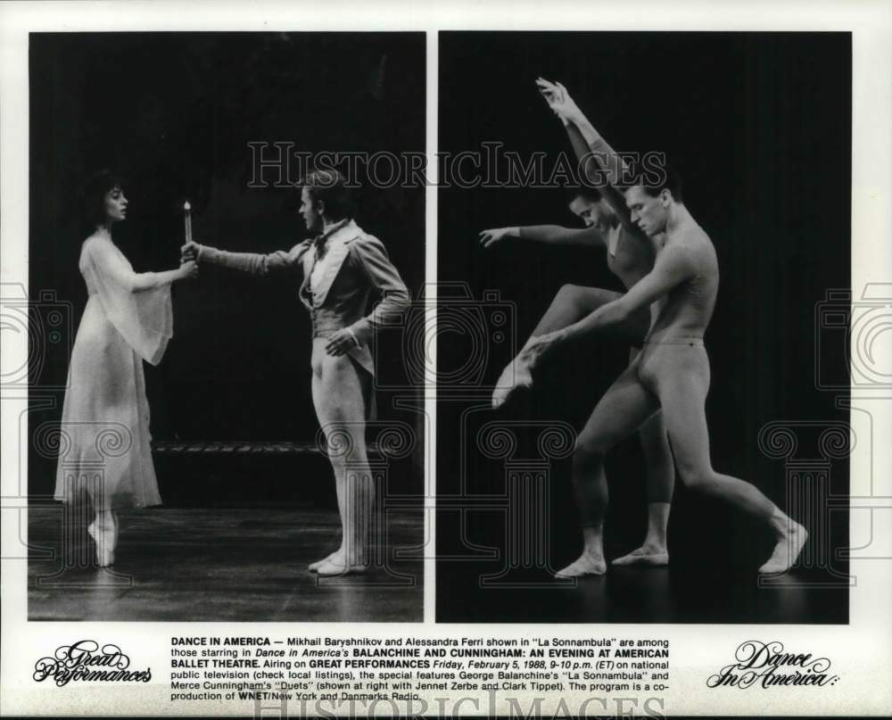 1988 Press Photo Scenes from Great Performances Dance in America. - Historic Images