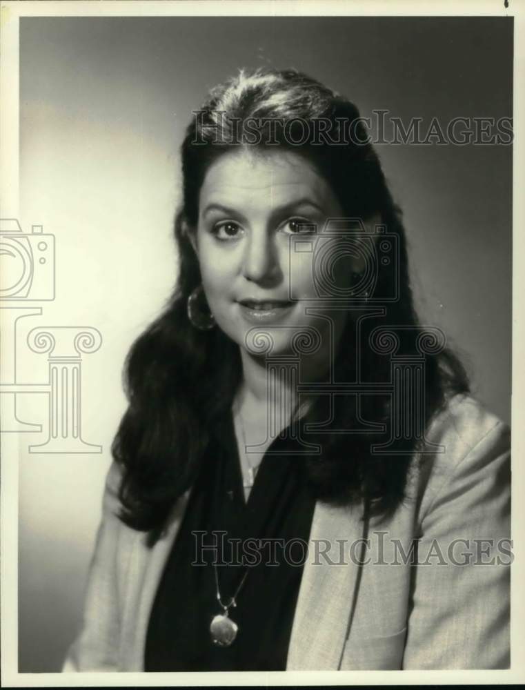 1983 Press Photo Joan Barnett, supervising producer of "Kennedy" mini-series - Historic Images
