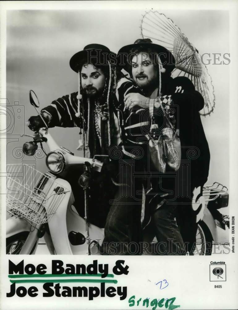 1985 Singers Moe Bandy and Joe Stampley - Historic Images