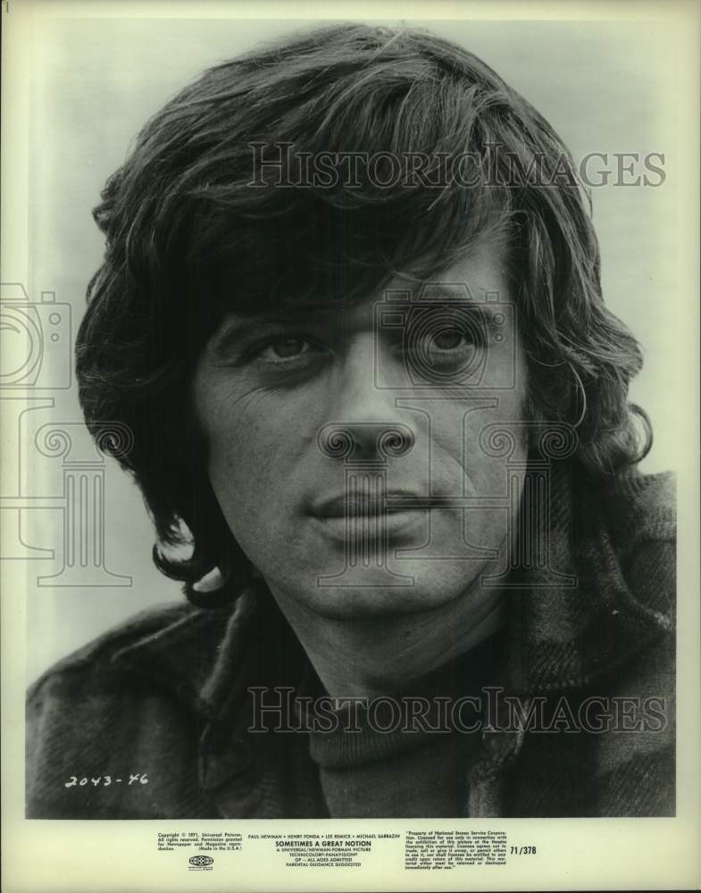 1971 Press Photo Actor From "Sometimes a Great Notion" - Historic Images