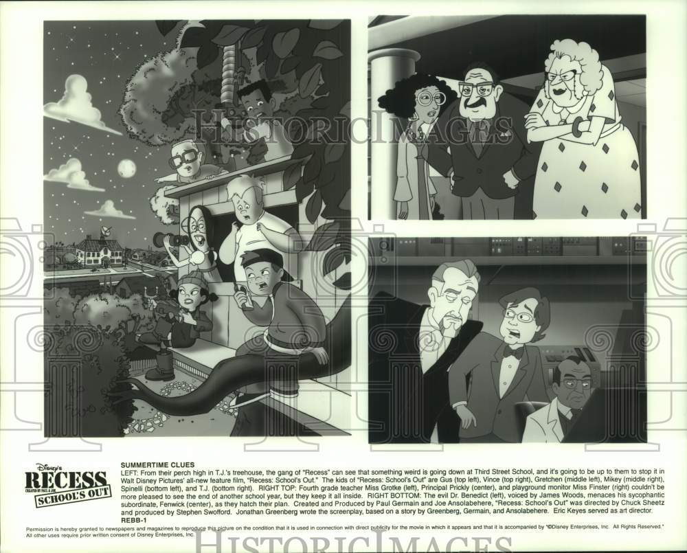 Press Photo Scenes From Disney Enterprises&#39; New Movie &quot;Recess: School&#39;s Out&quot; - Historic Images