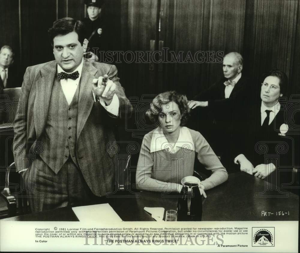 1991 Courtroom Scene From "The Postman Always Rings Twice" - Historic Images