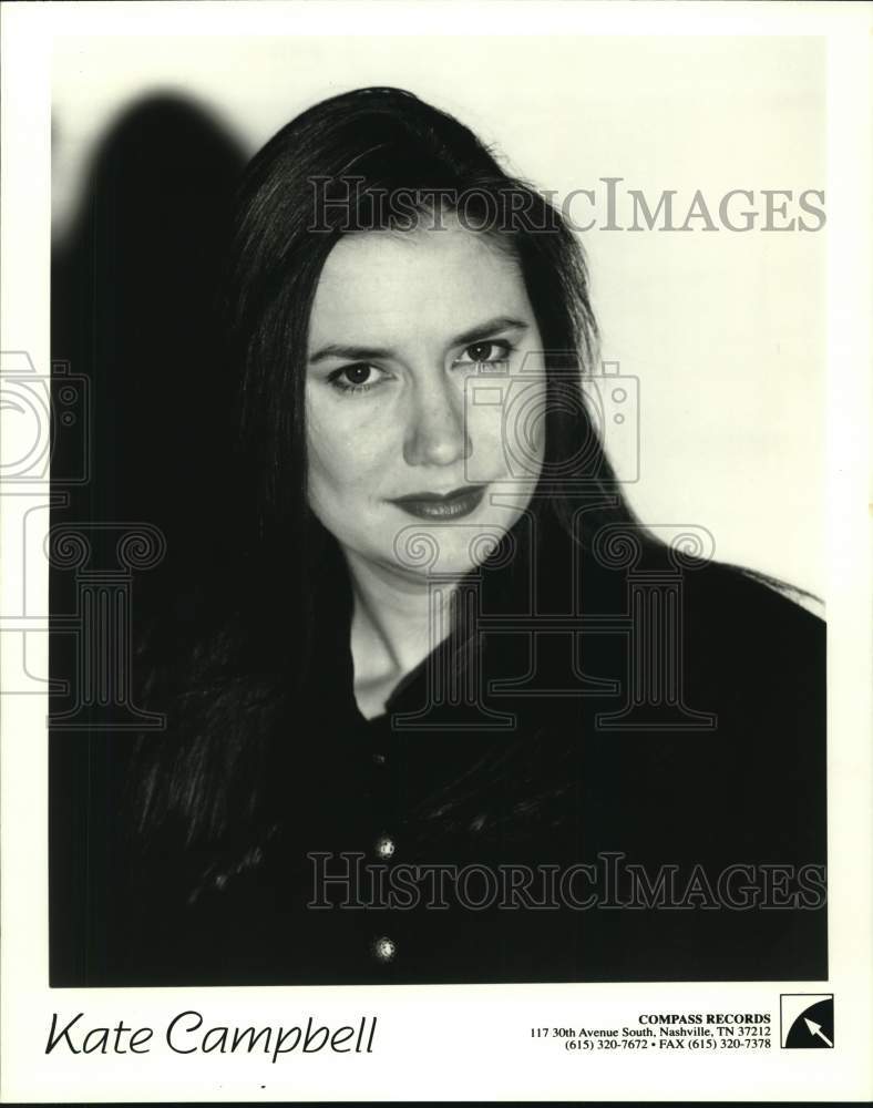 Press Photo Singer Kate Campbell - Historic Images