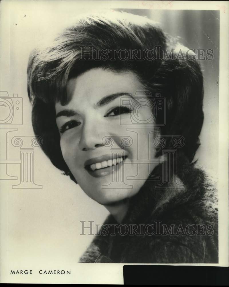 1968 Press Photo Houston Music Theatre actress Marge Cameron - Historic Images