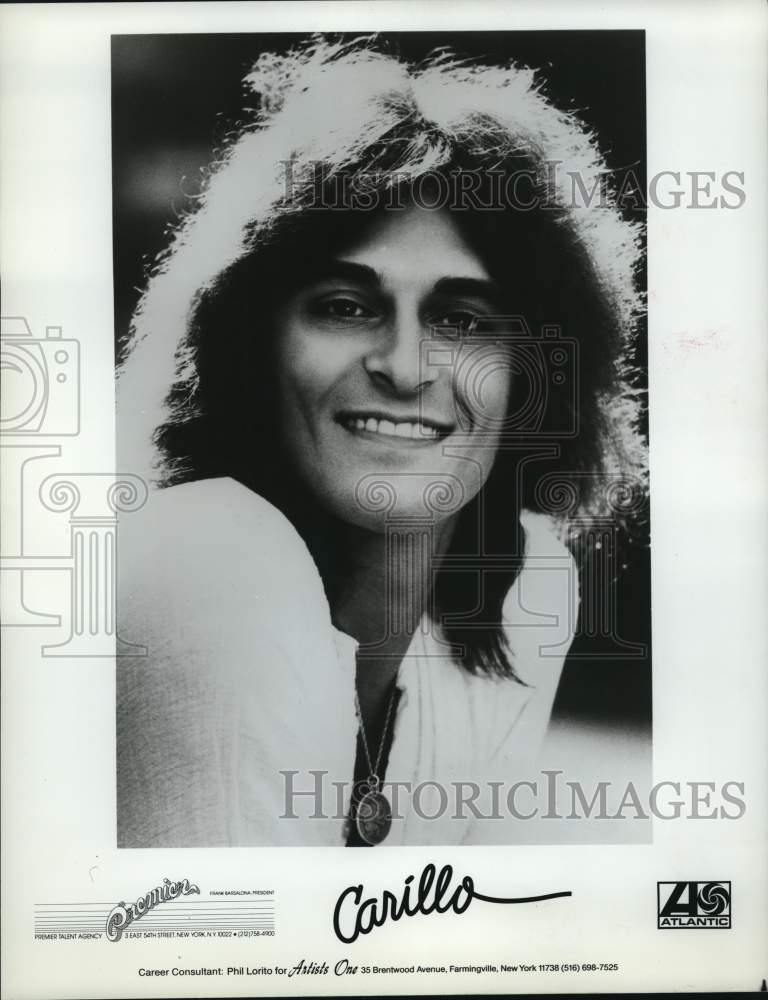 1981 Pop music singer Frank Carillo - Historic Images