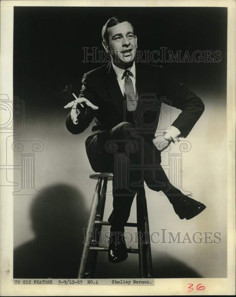 1963 Actor and comedian Shelley Berman-Historic Images