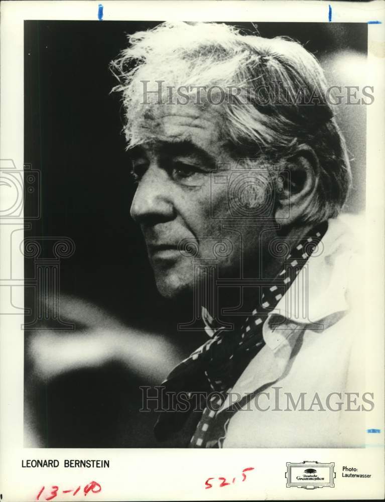 1981 Press Photo Symphony Conductor Leonard Bernstein - Historic Images