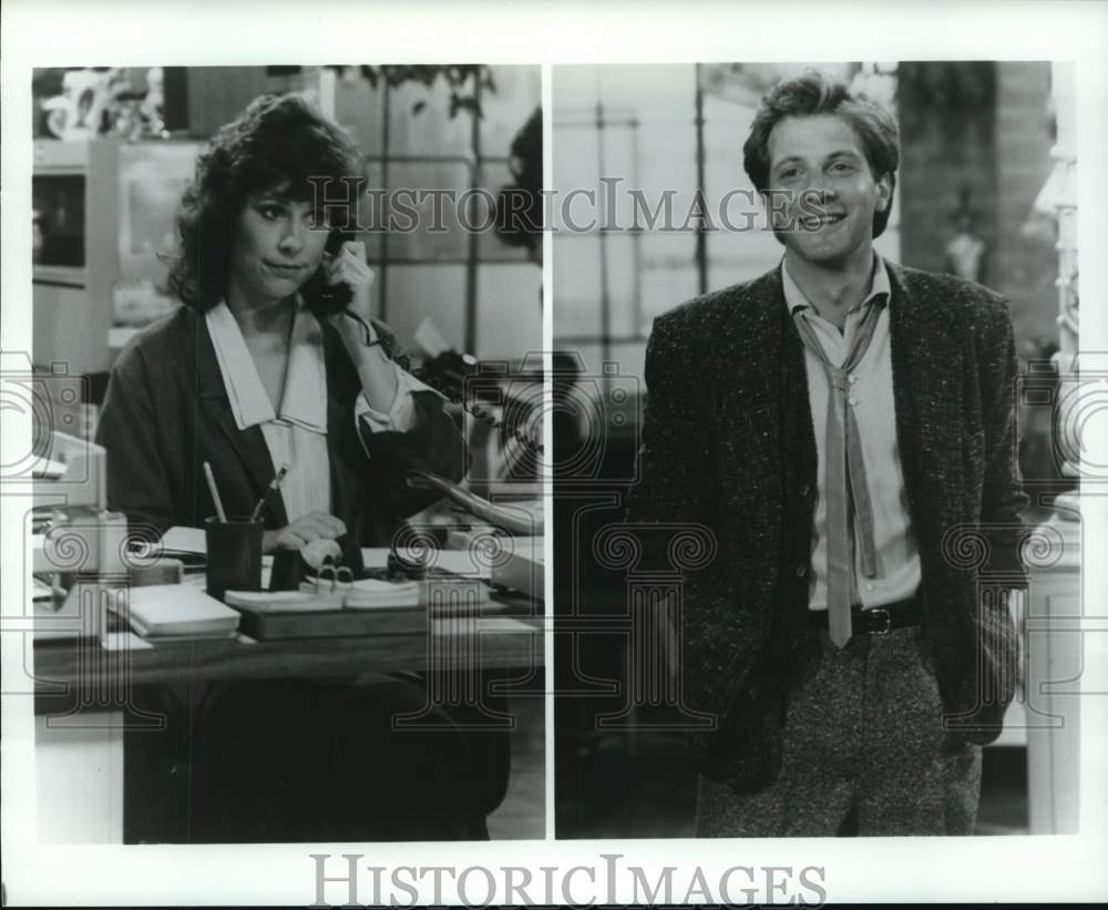 1994 Press Photo Actress Diana Canova acts in scene with actor - Historic Images