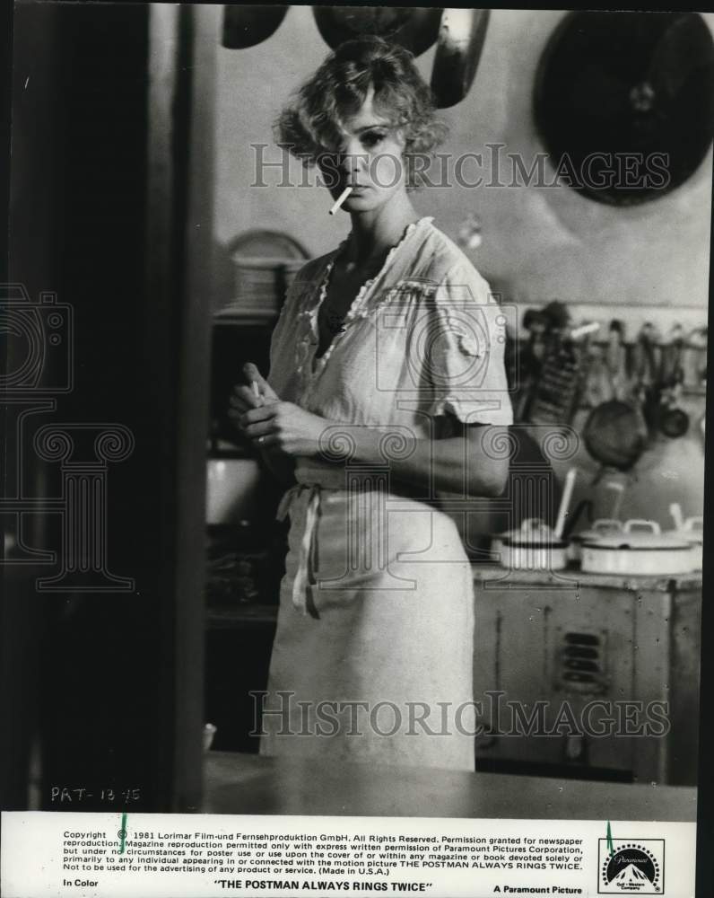 1981 Press Photo Jessica Lange in "The Postman Always Rings Twice" Movie - Historic Images
