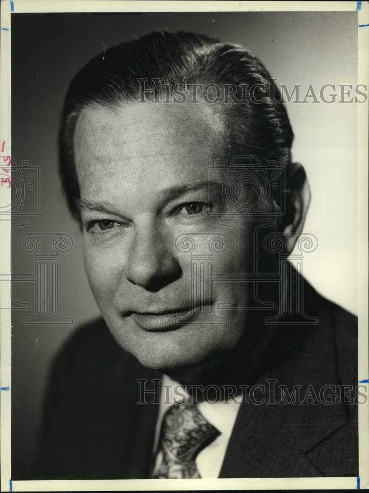 1980 Press Photo David Brinkley, anchor of "NBC Magazine with David Brinkley" - Historic Images