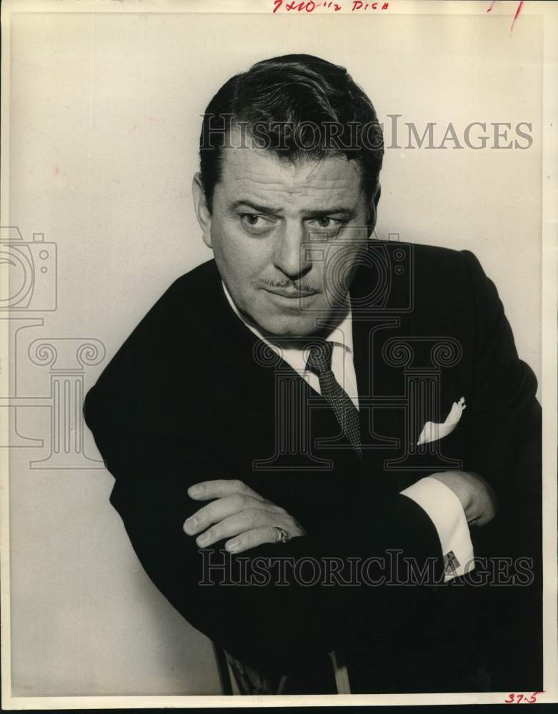 1963 Press Photo Singer-actor John Carroll - Historic Images