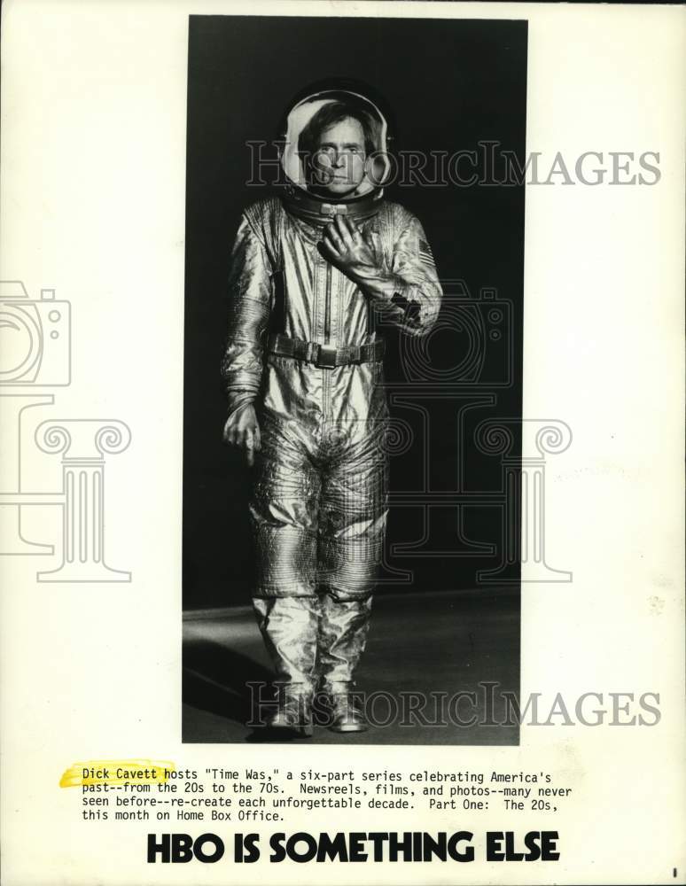 1979 Press Photo Television host Dick Cavett hosts "Time Was" series - Historic Images