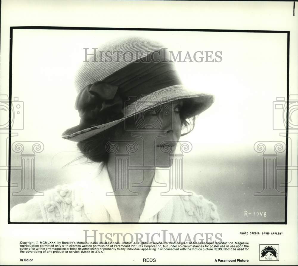 1981 Press Photo Actress Diane Keaton in "Reds" Movie - Historic Images