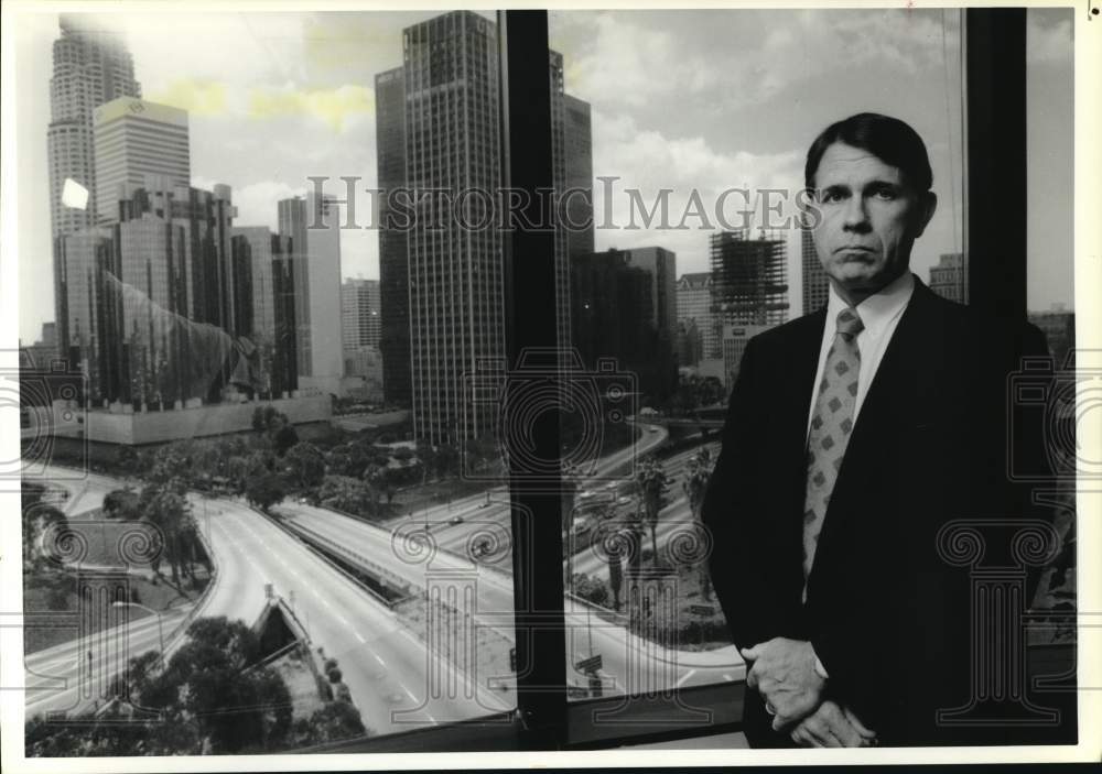 1989 Press Photo Chief trial Counsel James Bascue, Los Angeles California. - Historic Images