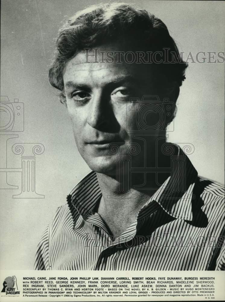 1966 Press Photo Actor Michael Caine stars in "Hurry Sundown" - Historic Images