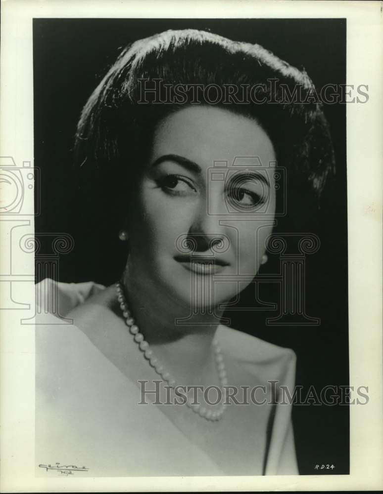 1967 Press Photo Montserrat Caballe, Soprano - Historic Images