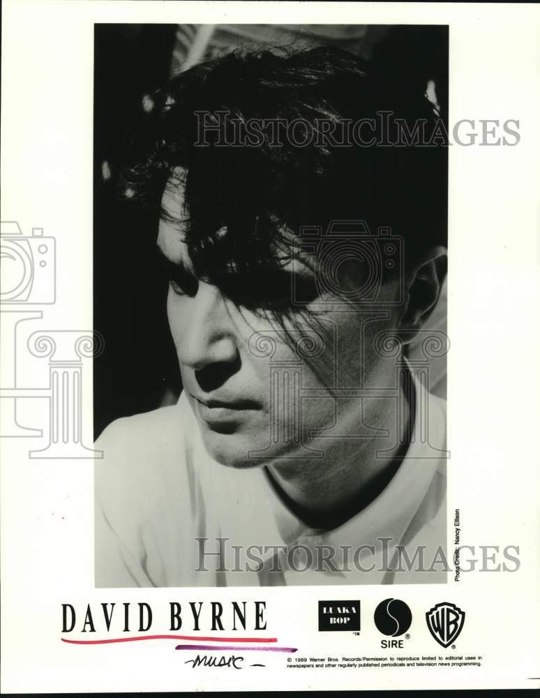 1989 Press Photo David Byrne, Musician - Historic Images