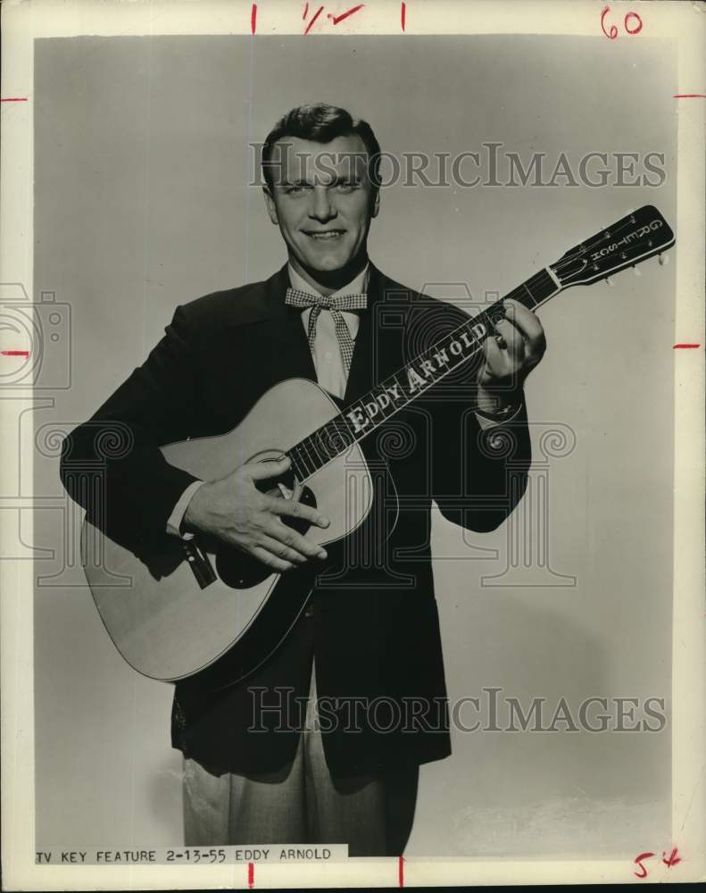 1955 Singer Eddy Arnold - Historic Images