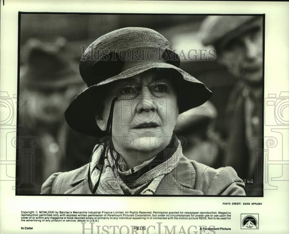 1981 Press Photo Maureen Stapleton acts in a scene from the movie "Reds" - Historic Images